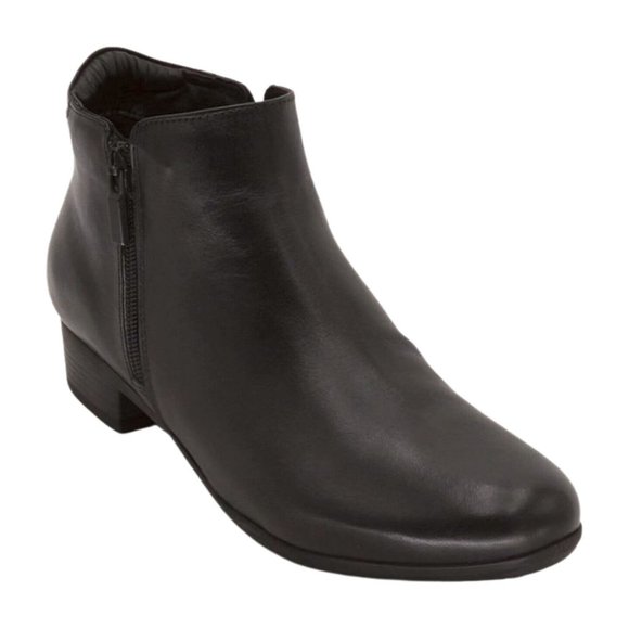 Trotters Shoes - Trotters Womens Major Ankle Bootle, Black, Size 10 Narrow